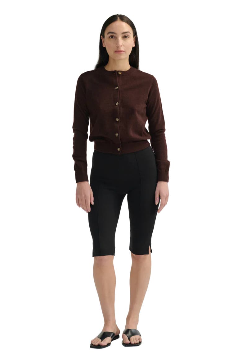 Classic Crew Wool Cardigan, Main, color, Dark Espresso