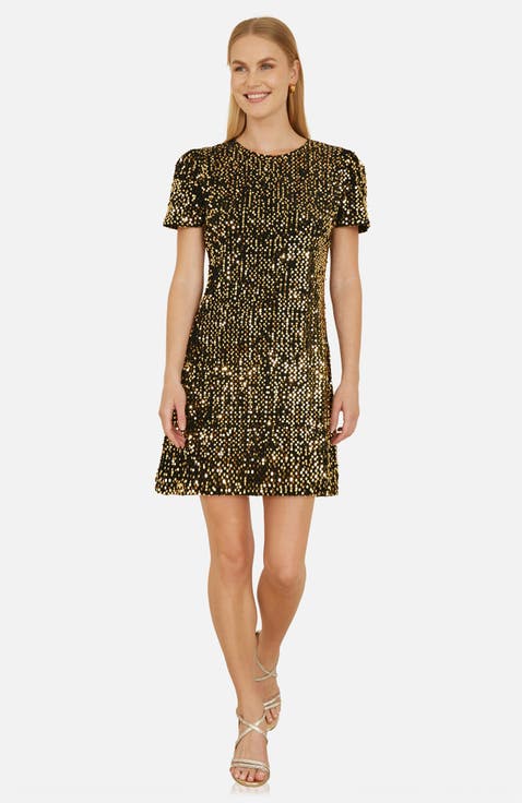Sequin Tunic Mini Dress