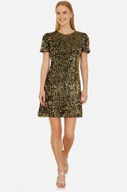 Yumi Sequin Tunic Mini Dress