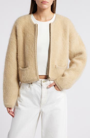 Klara Knit Cardigan - Black/Cream | MESHKI US