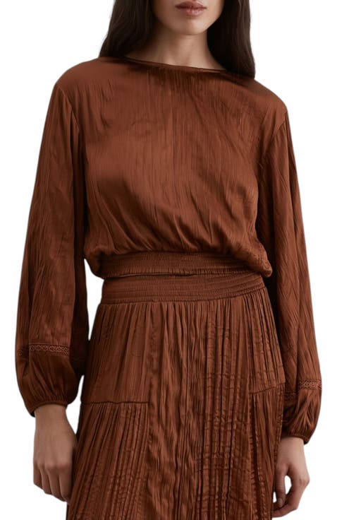 Textured Satin Top