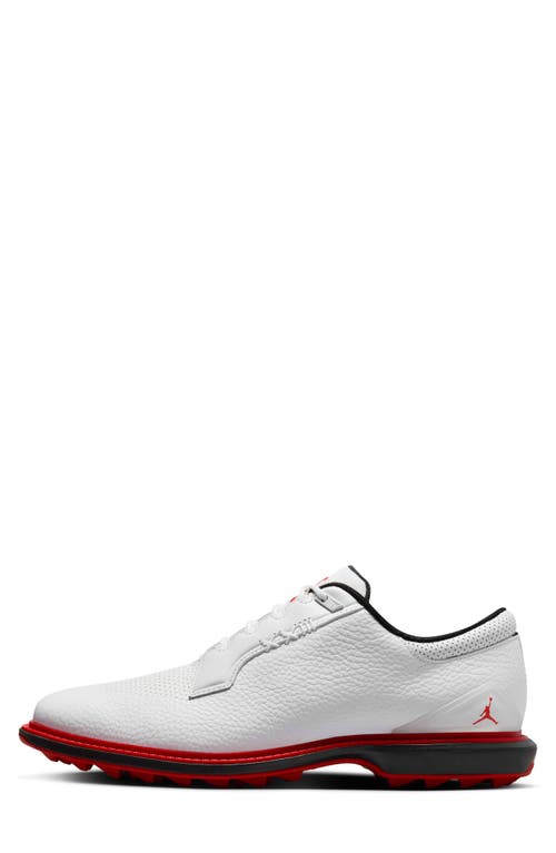 Jordan Adg 5 Golf Shoe In White/black/varsity Red