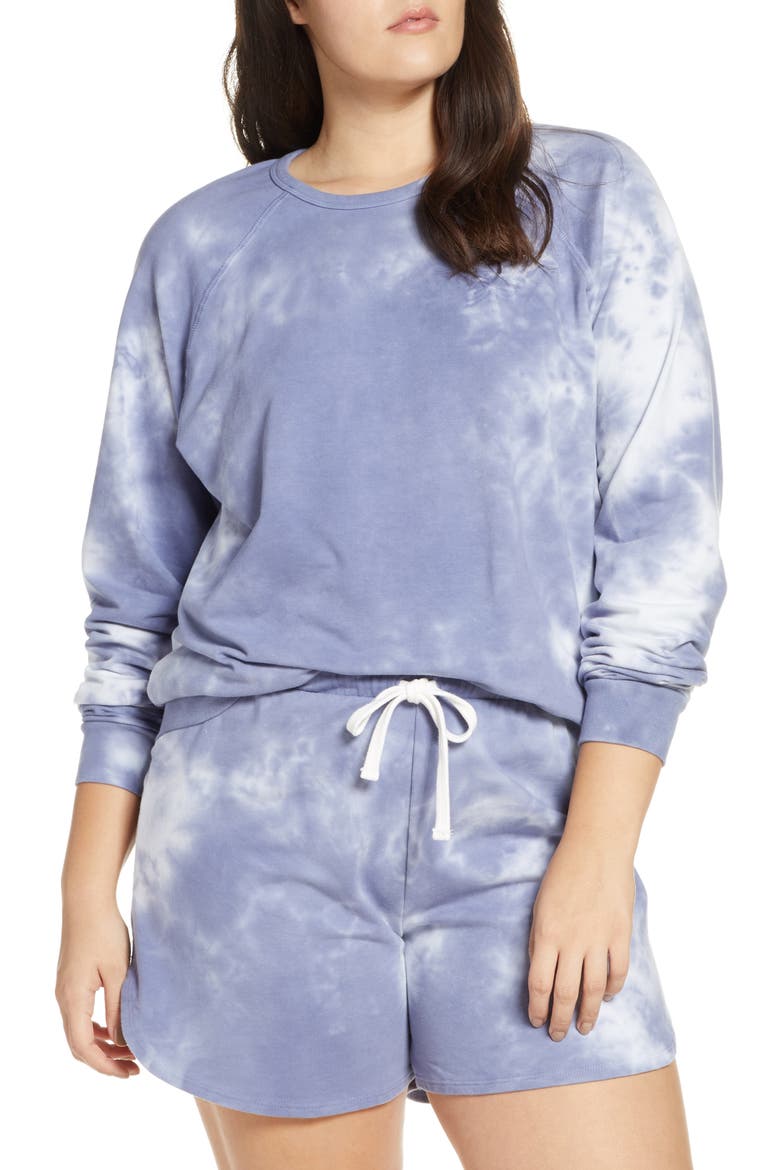 By Chance Sweatshirt, Alternate, color, LIGHT INDIGO CRYSTAL WASH