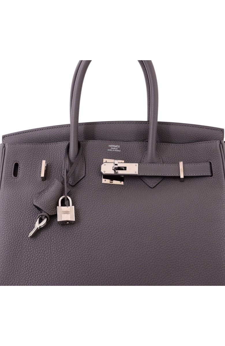 Pre-Owned Hermes Birkin Handbag Grey Togo with Palladium Hardware 30, Alternate, color, Gris Meyer