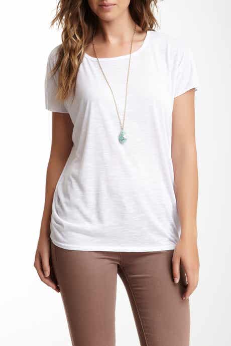 GO COUTURE Scoop Neck T-Shirt