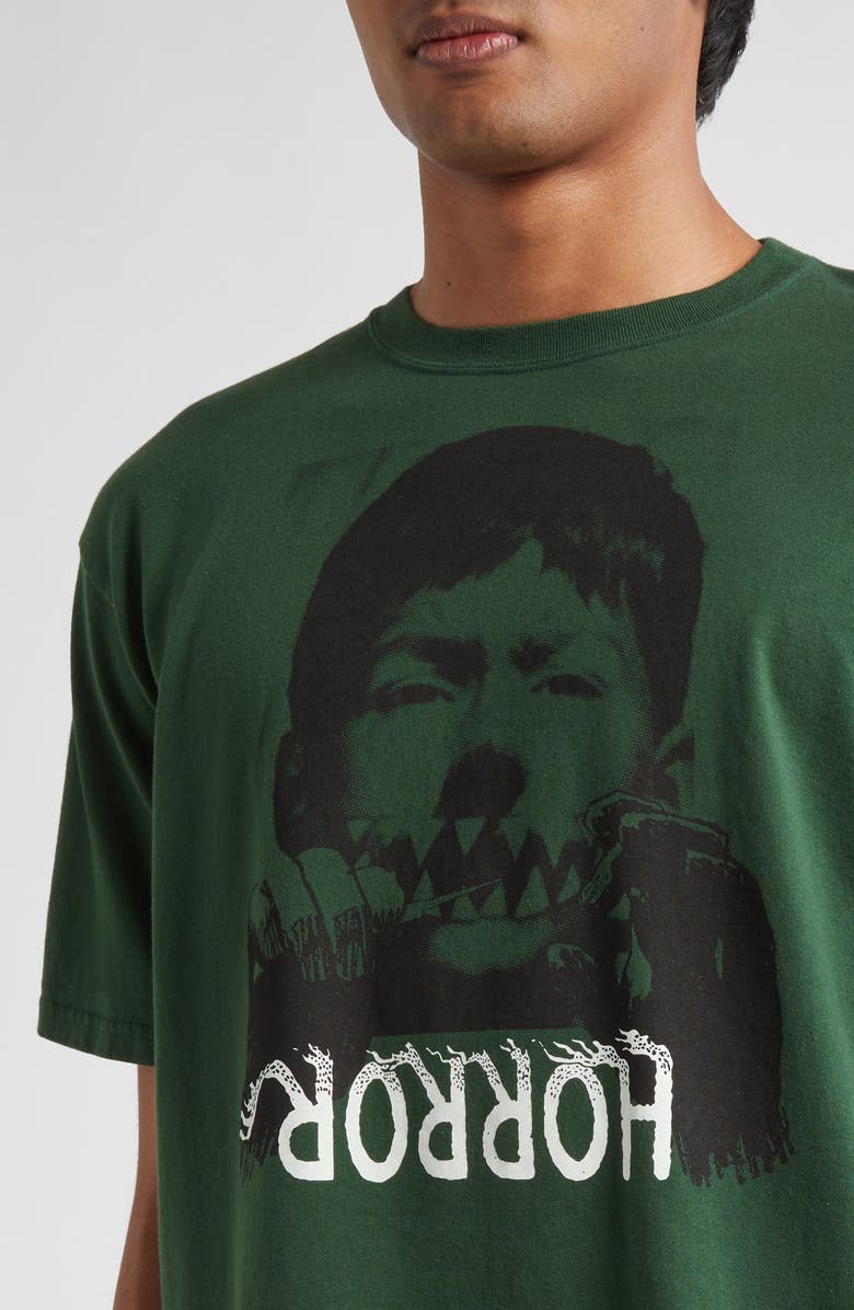 Undercover Horror Graphic T-Shirt, Alternate, color, Khaki Green
