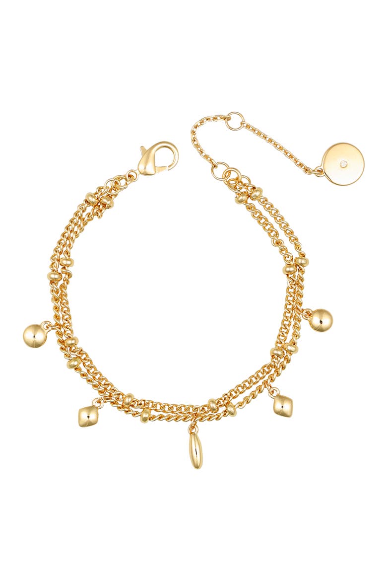 Delicate Charm Gold- Bracelet, Main, color, 14K Gold Plated