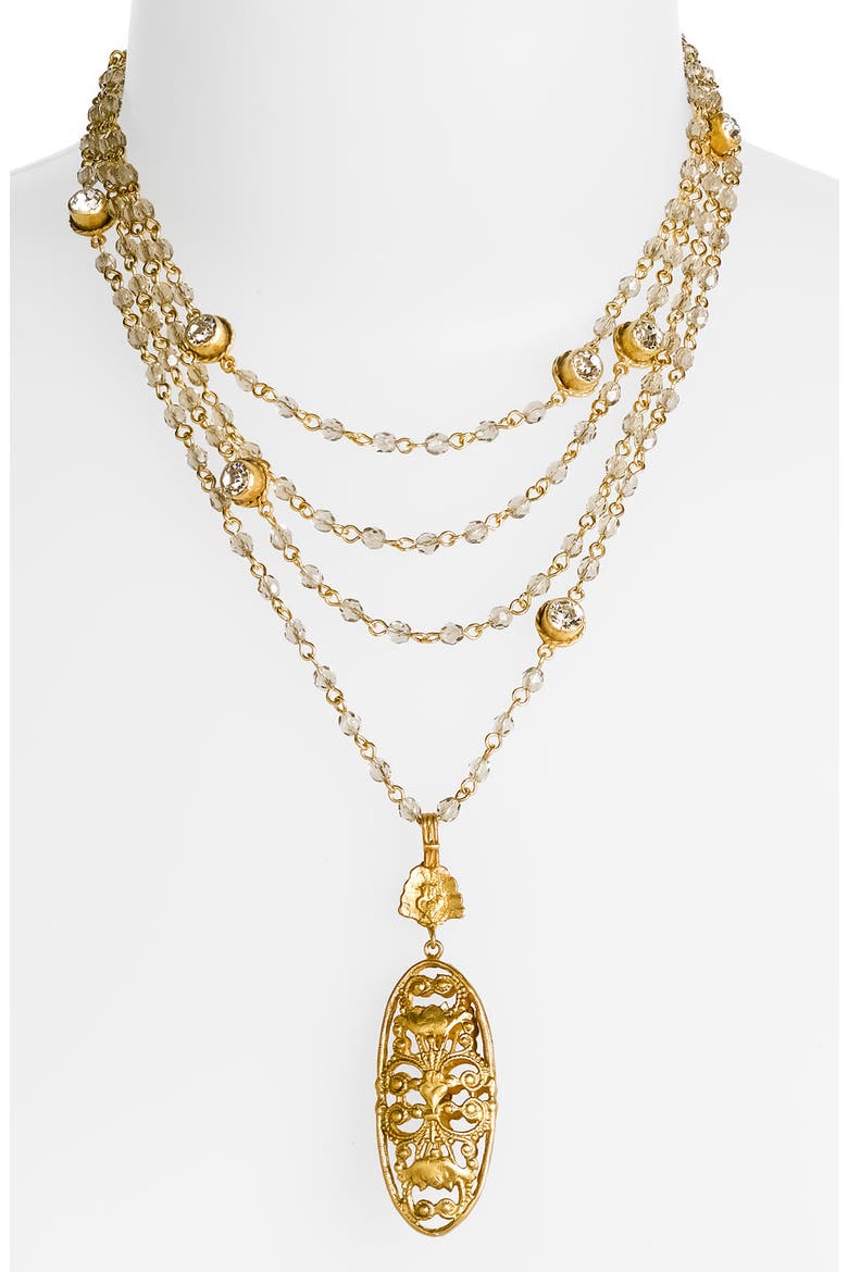 'Magdalena - Antigua' Necklace (Nordstrom Exclusive), Main, color, GOLD/ BLACK DIAMOND