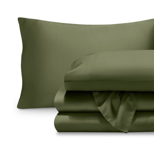 Bare Home Tencel Lyocell Sheet Set In Green