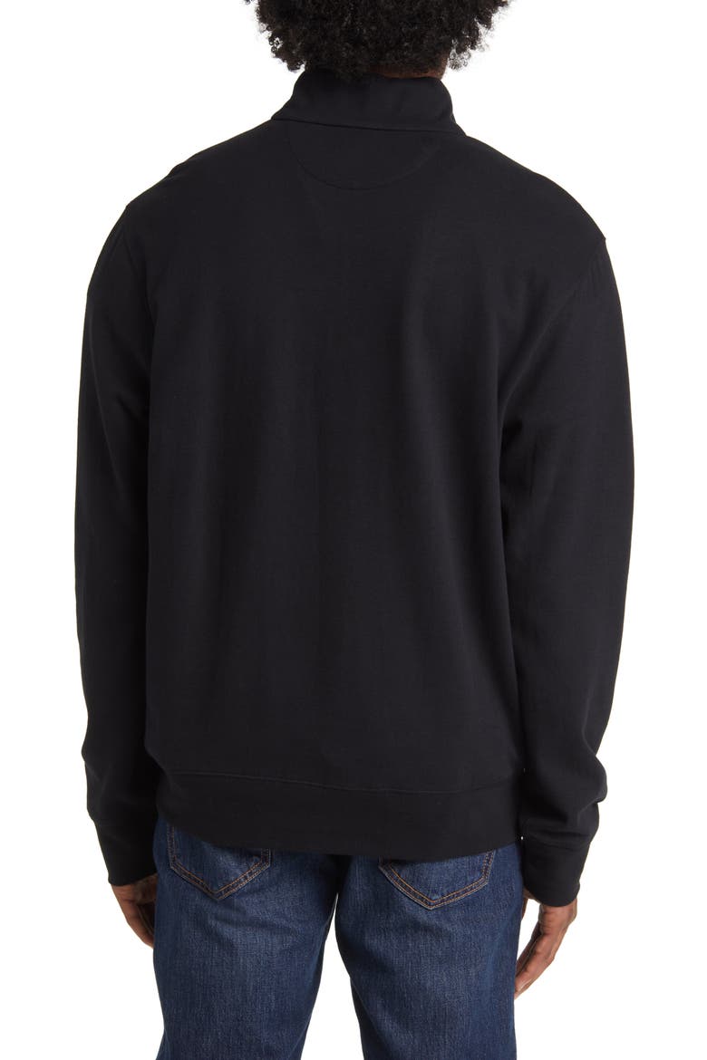 Double Knit Quarter Zip Pullover, Alternate, color, POLO BLACK/ C9684
