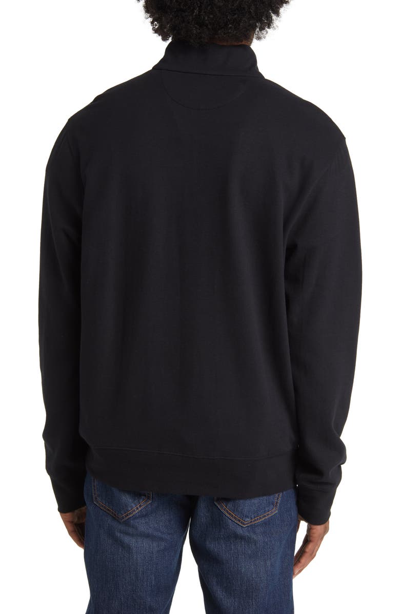 Polo Ralph Lauren Double Knit Quarter Zip Pullover, Alternate, color, Polo Black/ C9684