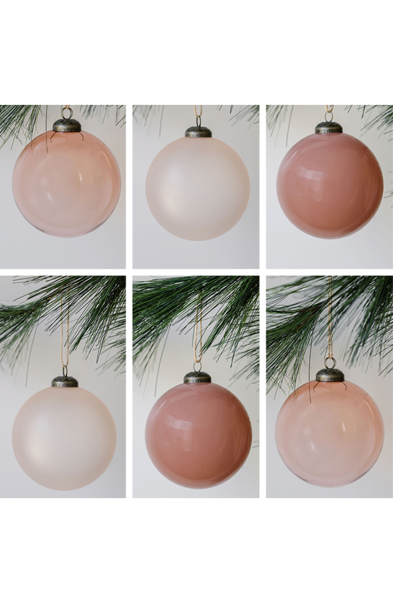 CG Hunter 4" Assorted Vintage Rose Glass Ornament, Main, color, 