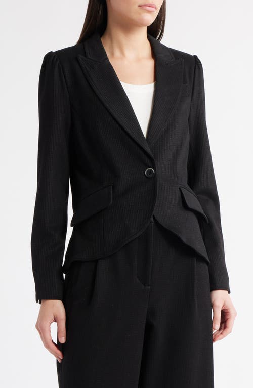 Wit & Wisdom Stripe Puff Shoulder Blazer