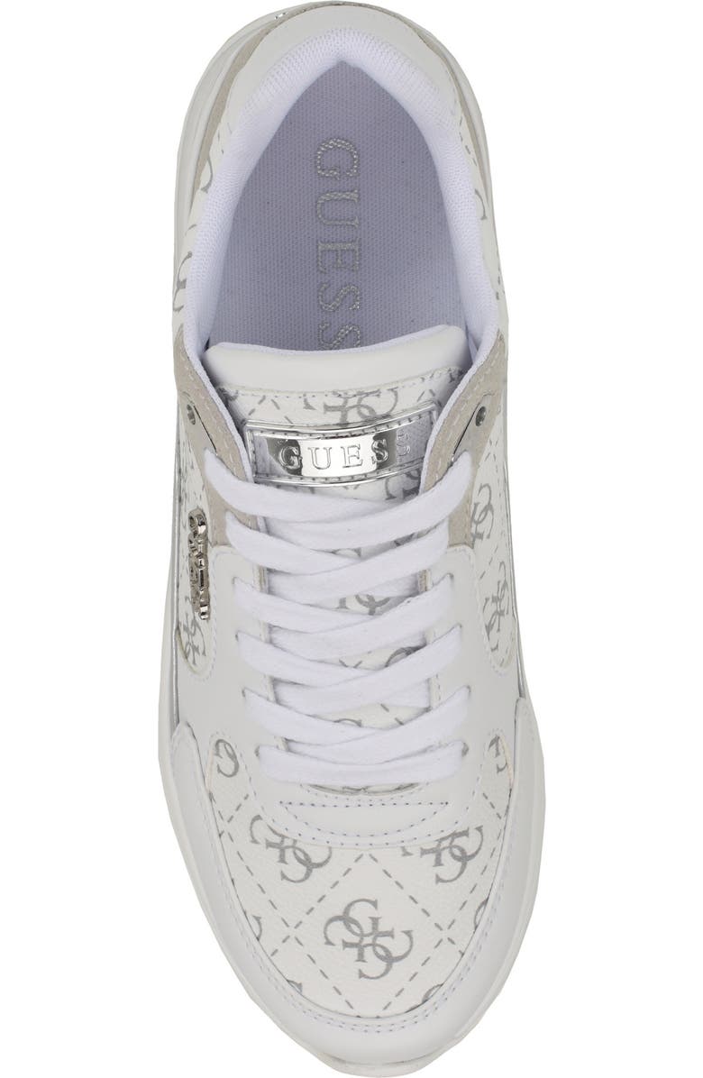 GUESS Moxea Sneaker, Alternate, color, White