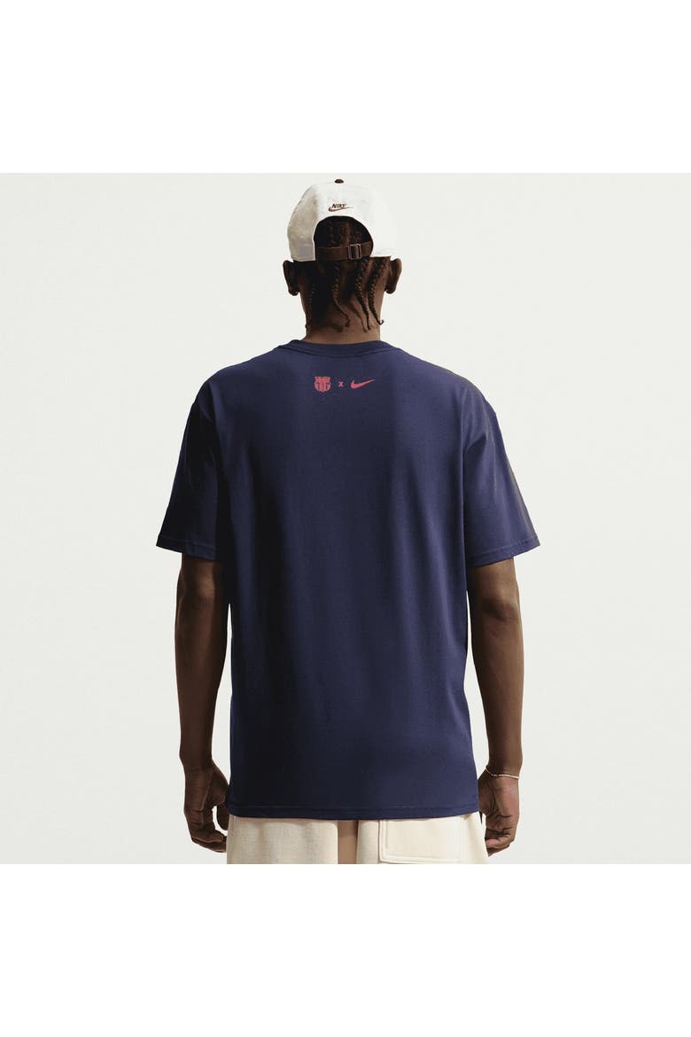 Men's Nike  Blue Barcelona Premium Name T-Shirt, Alternate, color, Blue