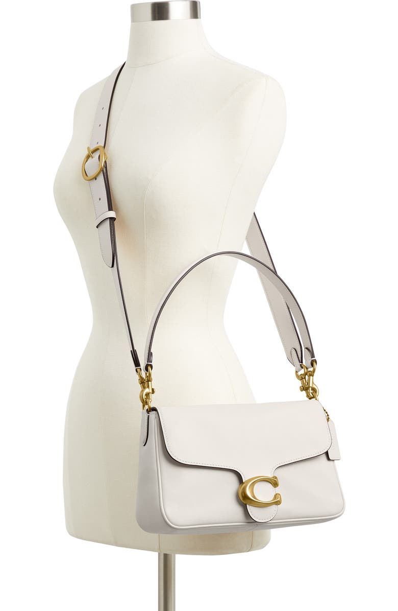 COACH Tabby Soft Leather Shoulder Bag, Alternate, color, B4/Chalk