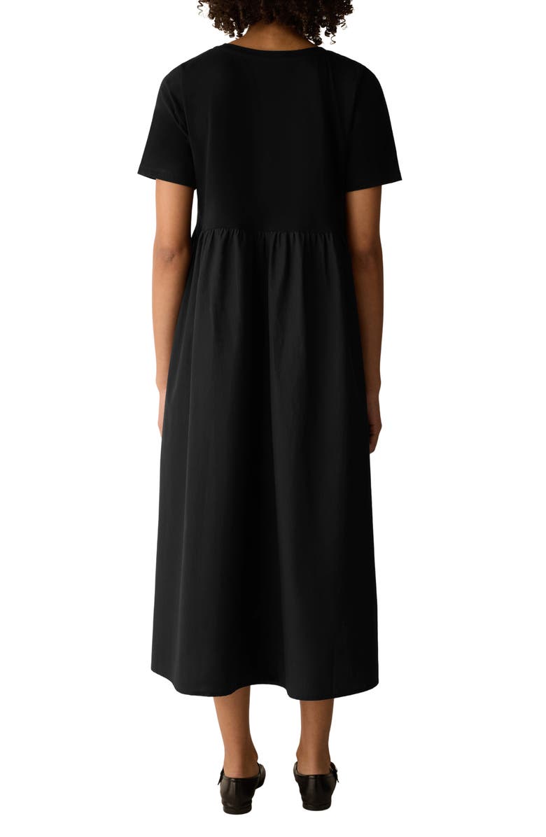 Eileen Fisher Sleeveless Organic Cotton Knit Midi Dress, Alternate, color,