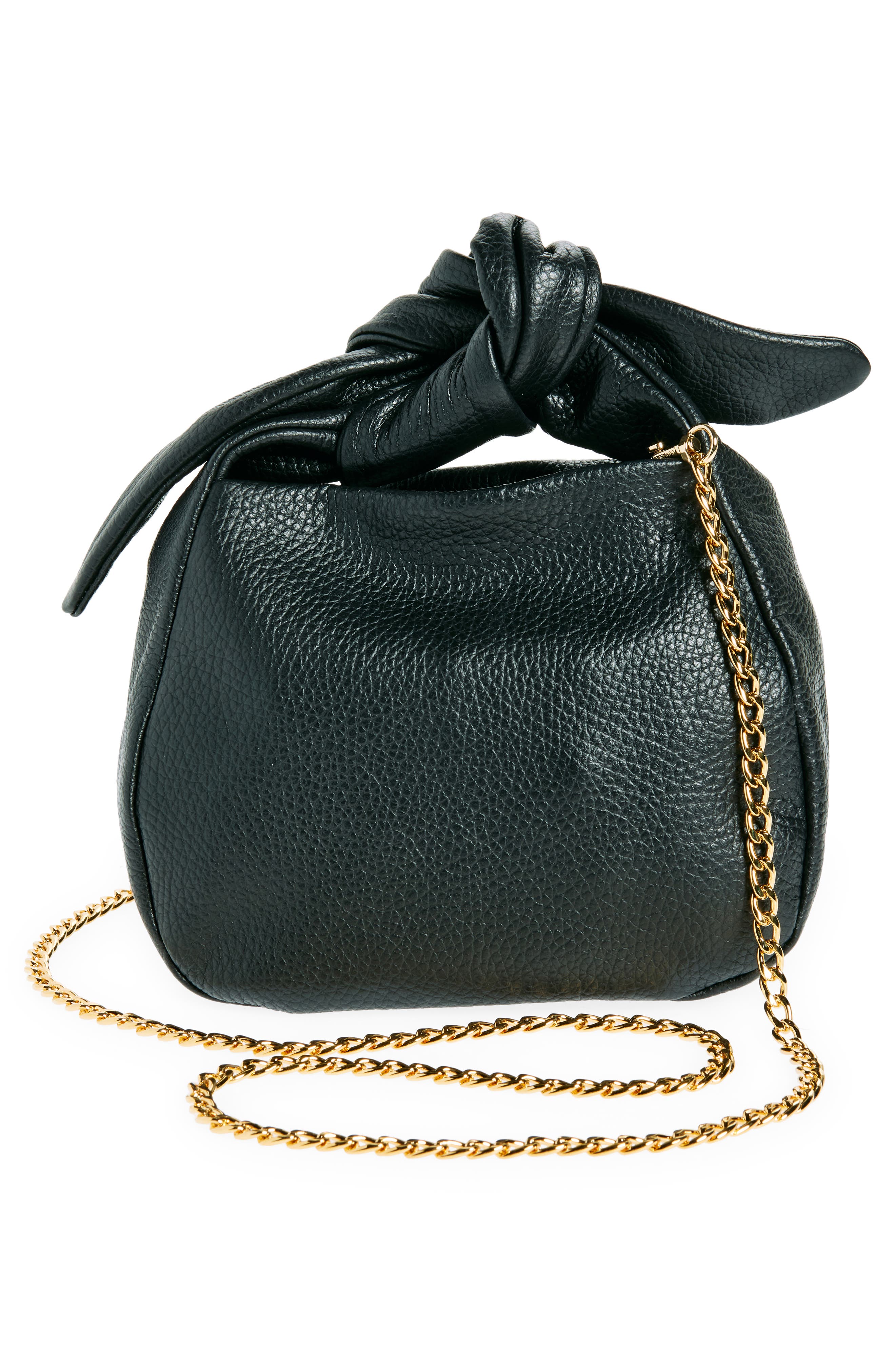 Cuyana Mini Bow Leather Top Handle Bag, Alternate, color, 