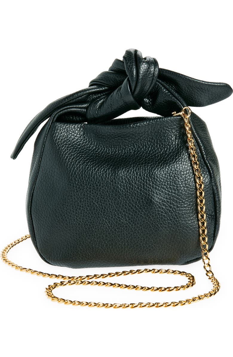 Cuyana Mini Bow Leather Top Handle Bag, Alternate, color,
