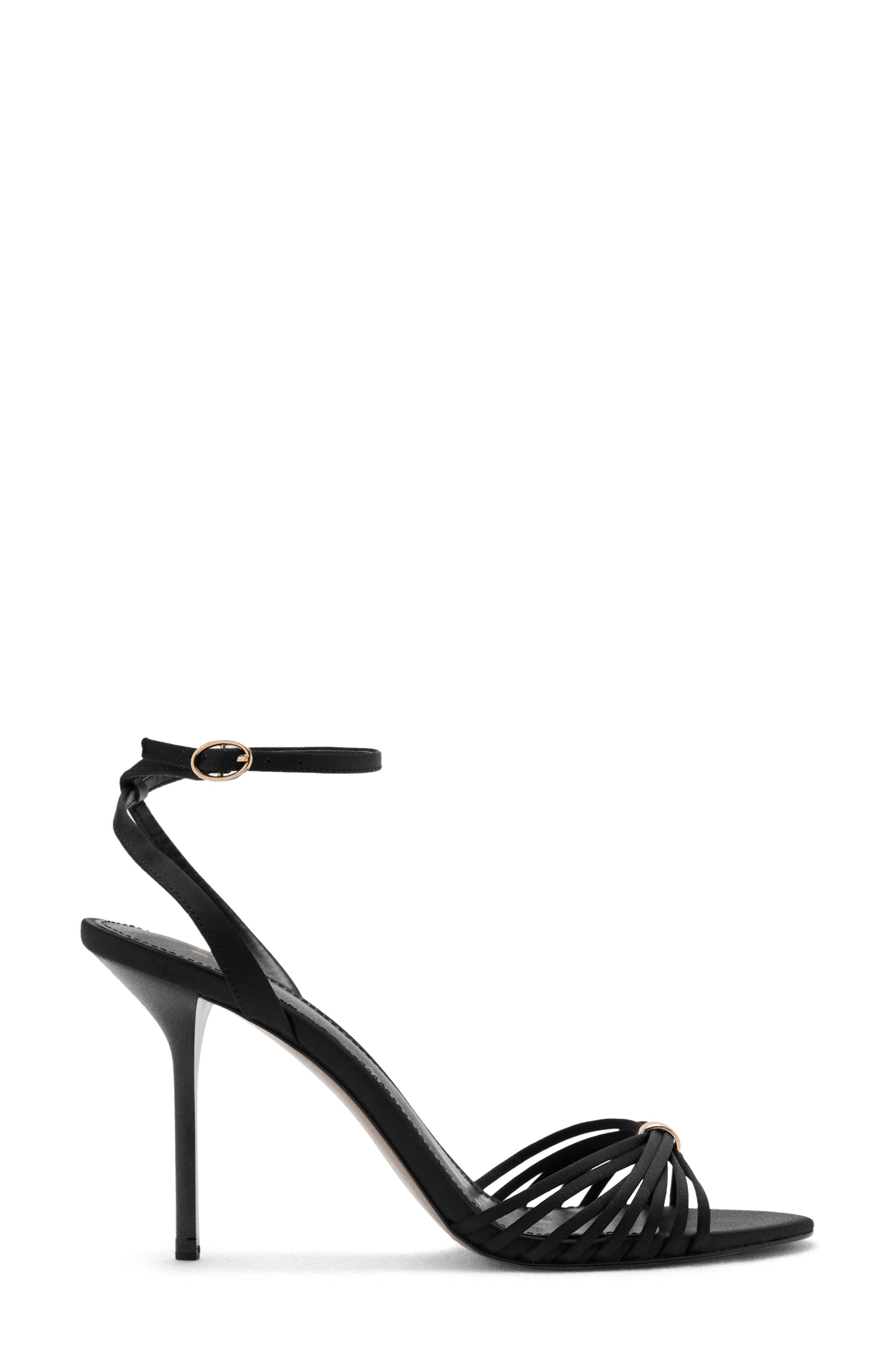 MANGO Strappy Sandal, Alternate, color, Black