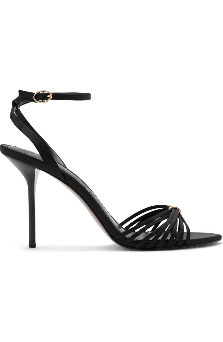 MANGO Strappy Sandal, Alternate, color, Black
