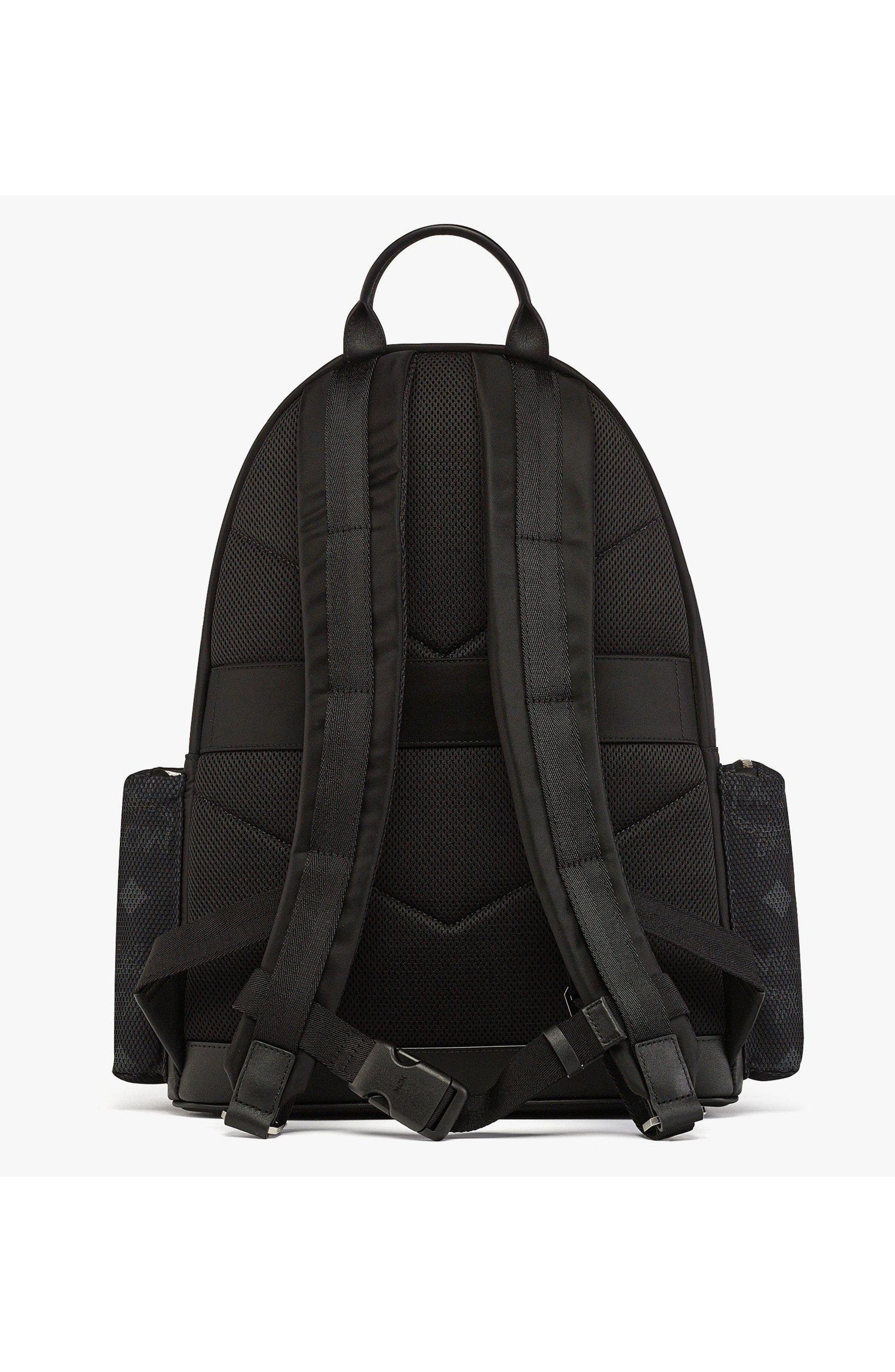 MCM Stark Backpack in Recycled Nylon, Alternate, color, 