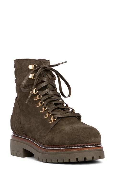 Ronnie Lace-Up Lug Sole Boot (Women)