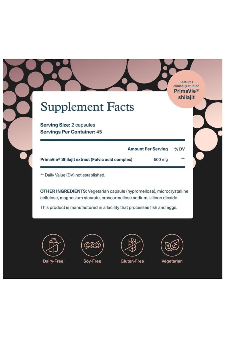 Shilajit Powerful Antioxidant Energy Boost Capsules 90 vegetarian capsules, Alternate, color, None