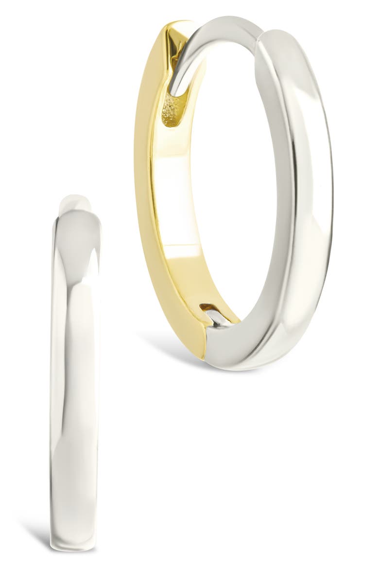 Tinsley Two-Tone Huggie Hoop Earrings, Main, color, GOLD