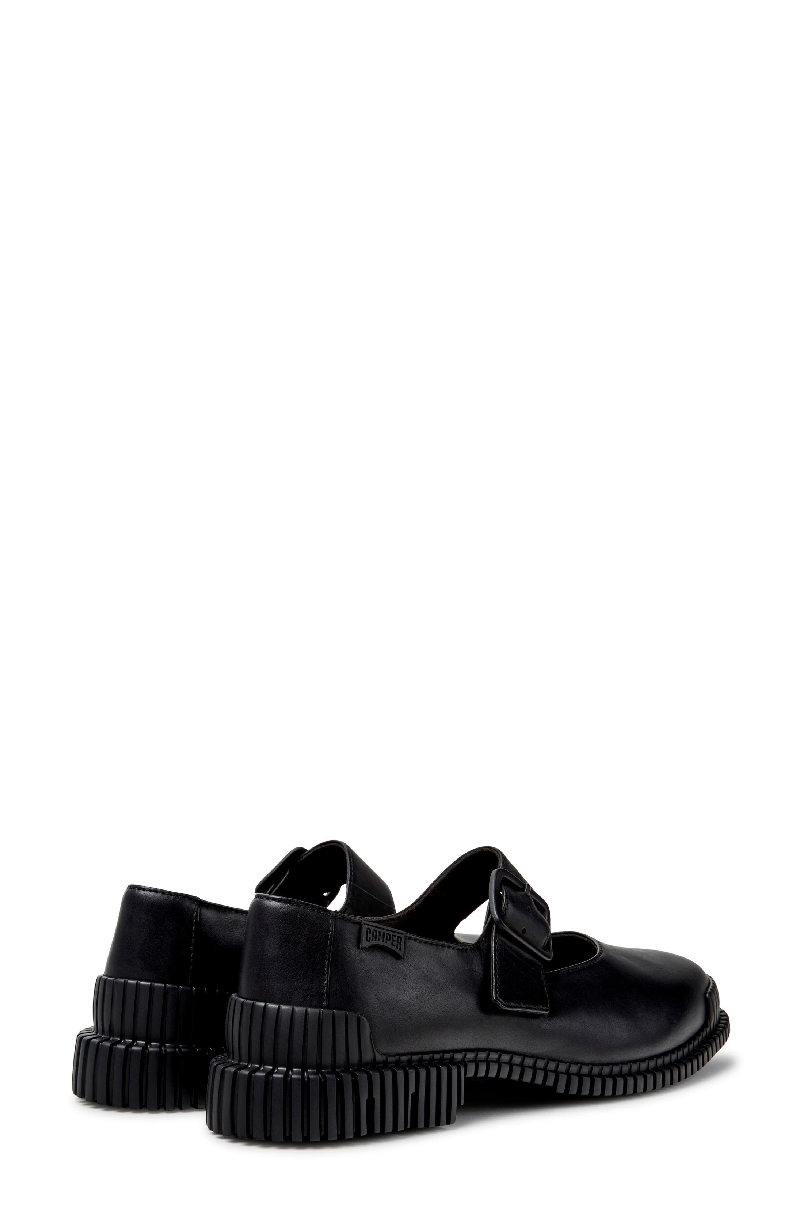 Pix Mary Jane Flat, Alternate, color, BLACK