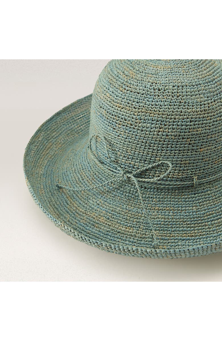 Helen Kaminski Provence 12 Packable Raffia Hat, Alternate, color, Seaglass