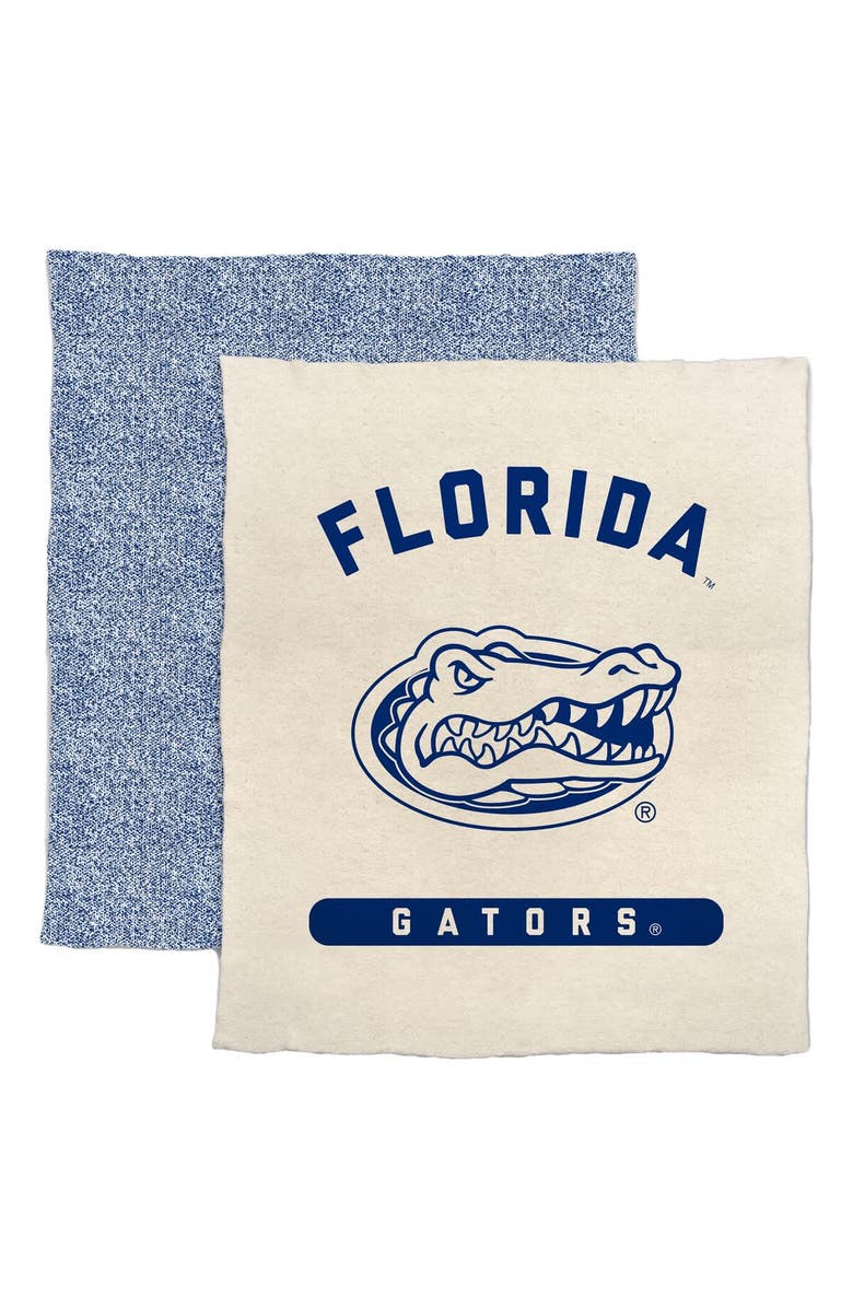 LOGO BRANDS Florida Gators 50" x 60" Luxe Dreams Throw Blanket, Main, color, Oatmeal