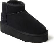 Dearfoams Fireside Kingston Genuine Shearling Platform Bootie