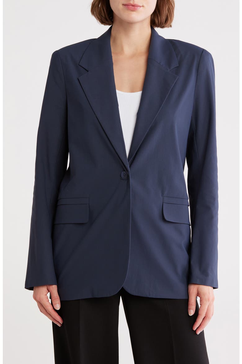 Commuter Boyfriend Blazer, Main, color, NAVY BLUE