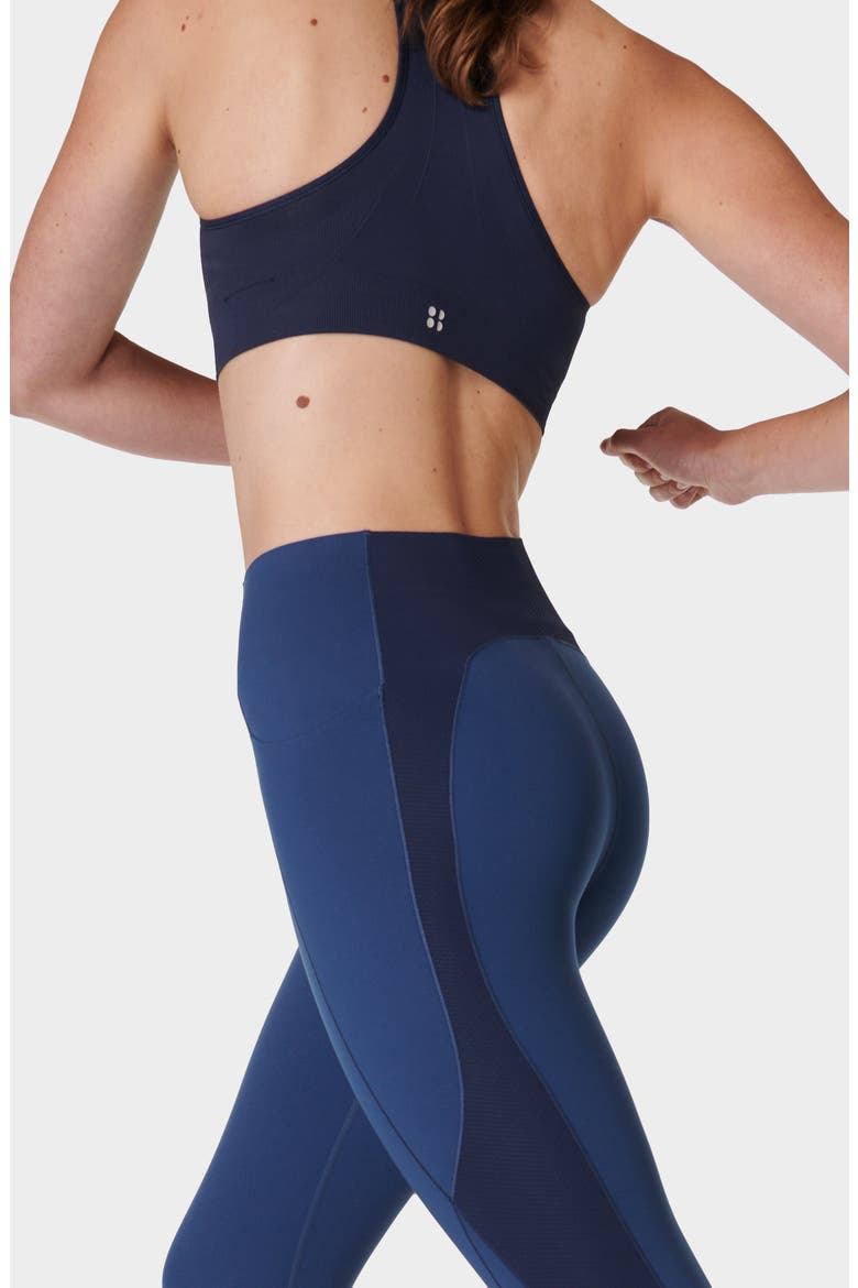 Power Texture Ankle Leggings, Alternate, color, FLUX BLUE