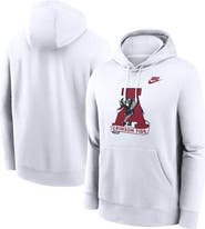 Nike Men's Nike White Alabama Crimson Tide Legacy Logo Club Fleece Pullover Hoodie