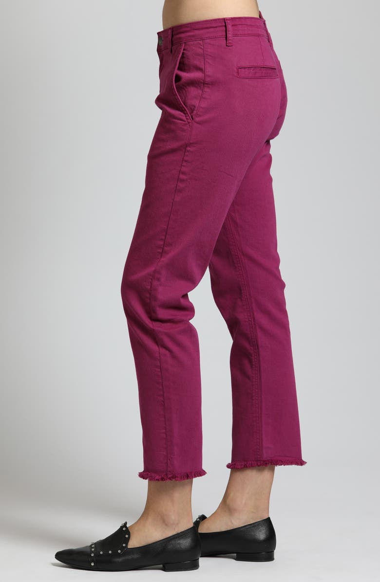 APNY Straight Leg Ankle Pants, Alternate, color, Bordeaux