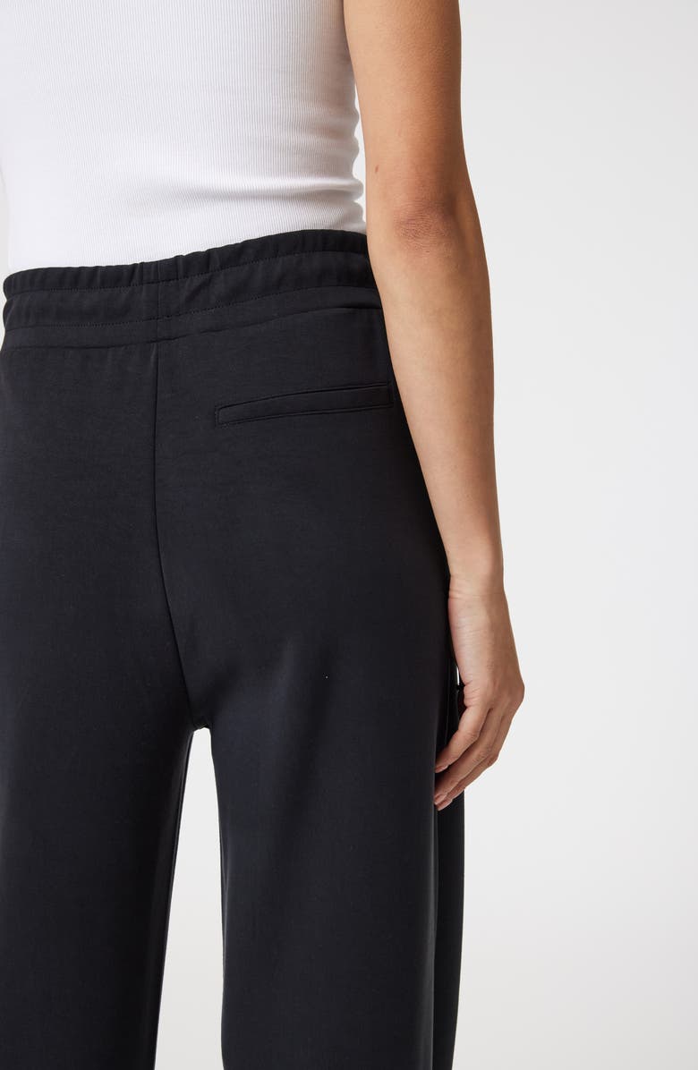 Mavi Jeans Pleated Straight Leg Pull-On Pants, Alternate, color, Black