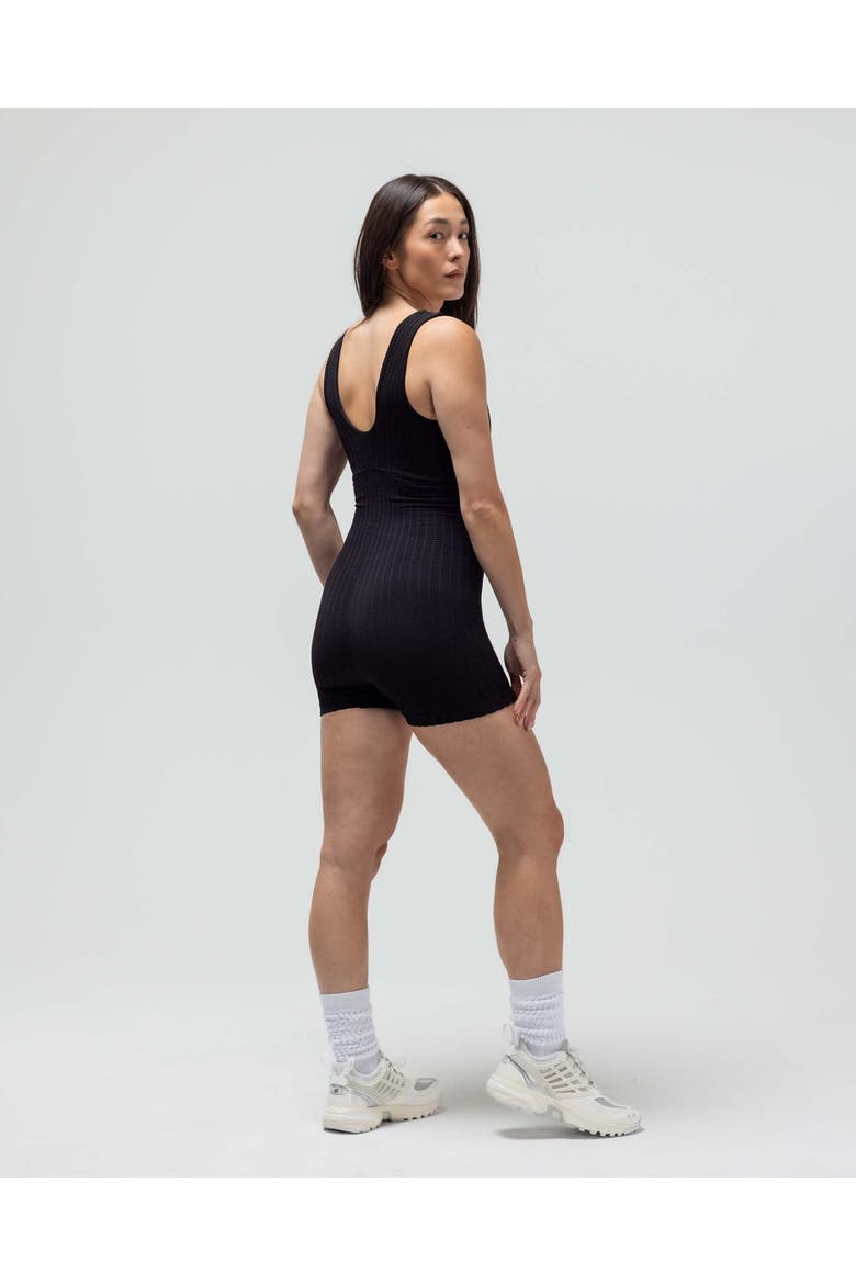 The Textured Runsie, Alternate, color, BLACK