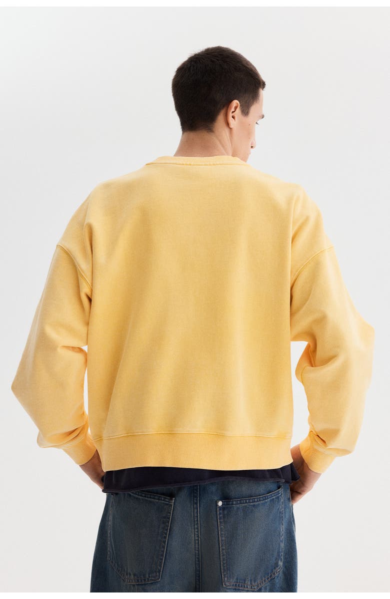 H&M Oversized Fit Sweatshirt, Alternate, color, Light Orange/California