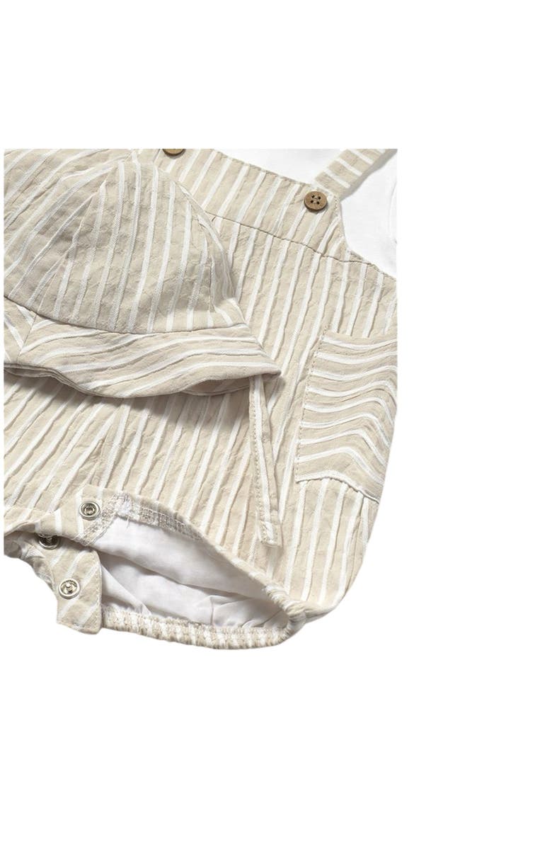 Mayoral Root Striped Romper Set, Alternate, color,