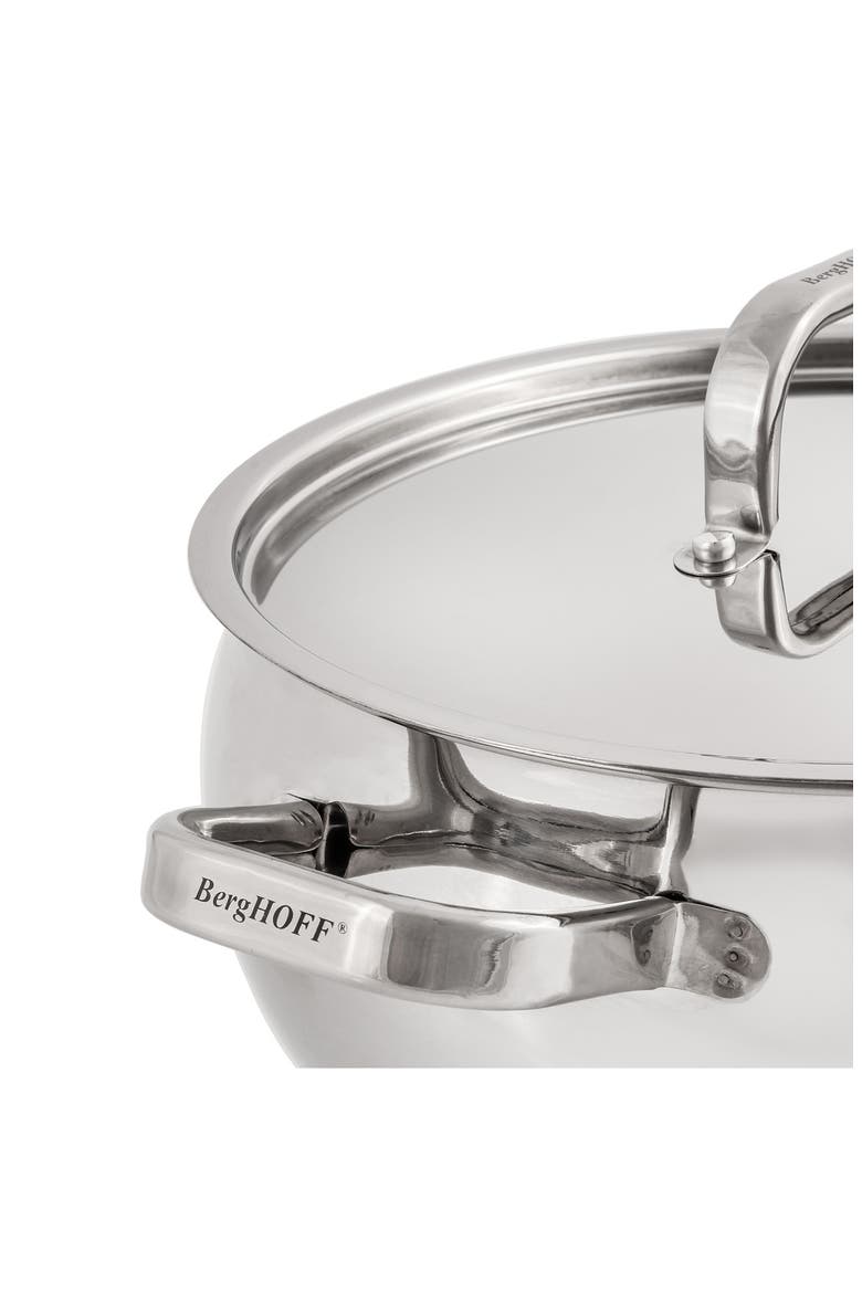 Stainless Steel Belly 12-Piece Cookware Set, Alternate, color, SILVER