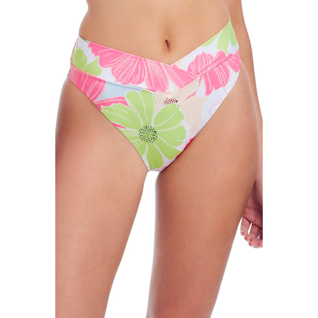 Shop Sanctuary Charming Floral V-front High Cut Bikini Bottoms