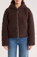 Hudson Jeans Faux Shearling Hooded Jacket