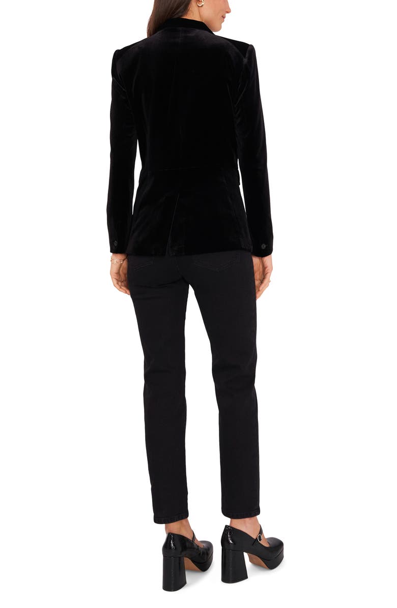 1.STATE Classic Velvet One-Button Blazer, Alternate, color, 
