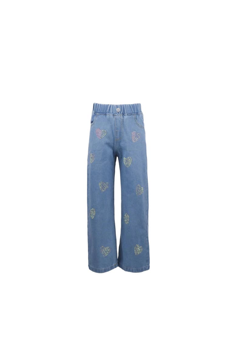 Crystal Heart Jeans, Main, color, Blue