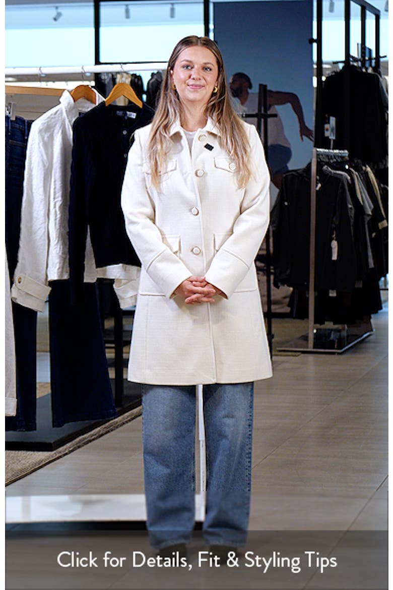 Textured Flap Pocket Coat video