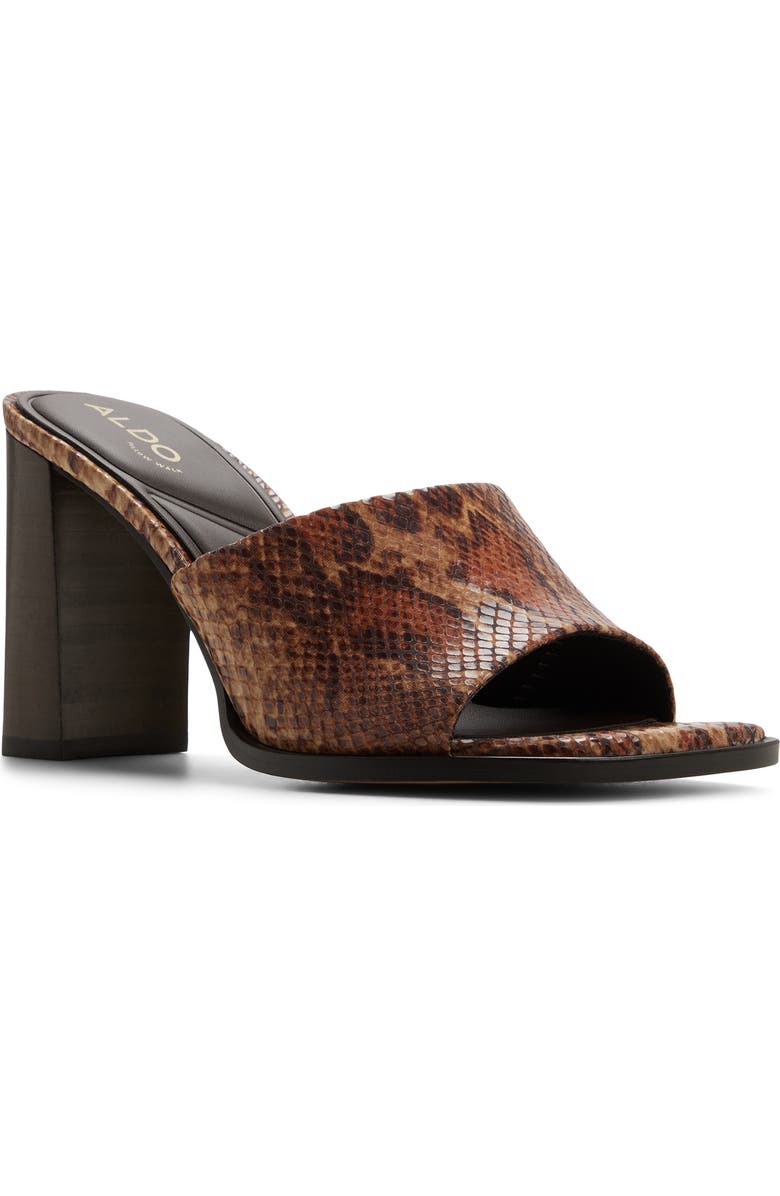ALDO Sophia Slide Sandal, Main, color, Brown Multi