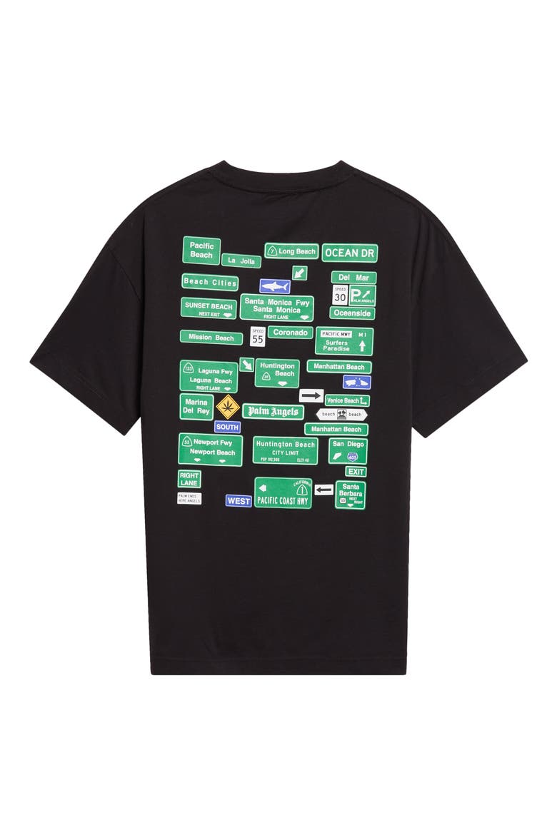 Street Signals Cotton Graphic T-Shirt, Alternate, color, BLACK - GREEN