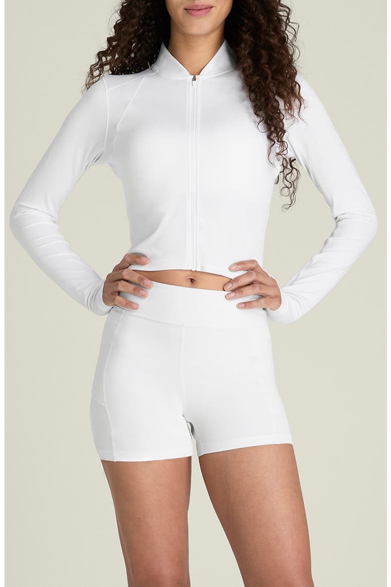 All Day Full Zip Jacket, Main, color, BRIGHT WHITE